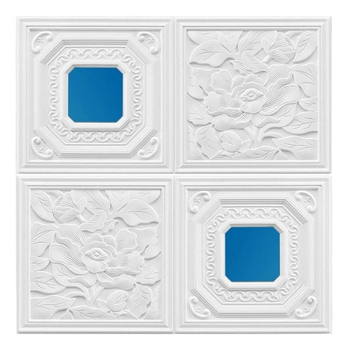 Lamina 3d Panel Decorativo Punto Azul
