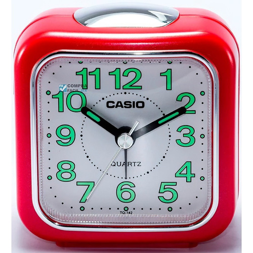 Reloj Despertador Casio Tq-142 Colores Surtidos/relojesymas Color Rojo 4
