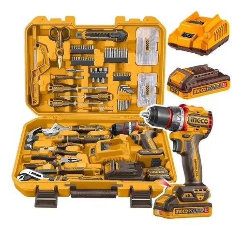 Kit Parafusadeira Impacto 20V + 166 ferramentas HKTHP41662-9 Ingc...