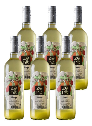 Vino Zenit Frizzante Mango Botella 750 Ml Pack X 6