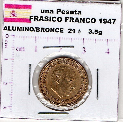 Monedas España Francisco Franco  Una Peseta  1966   Ef13