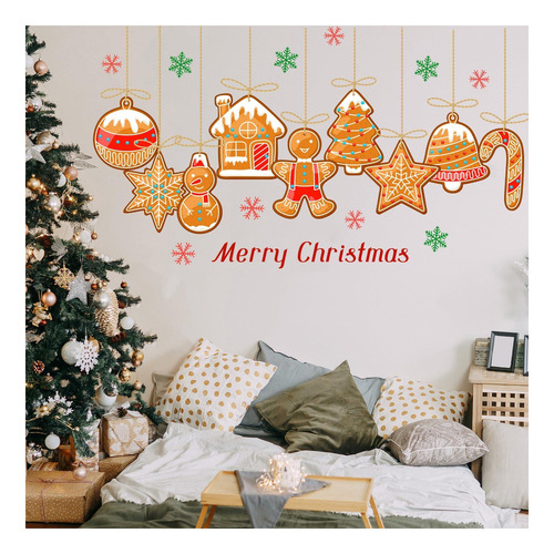 Calcomanías De Pared De Navidad Para El Dormitorio Colgando