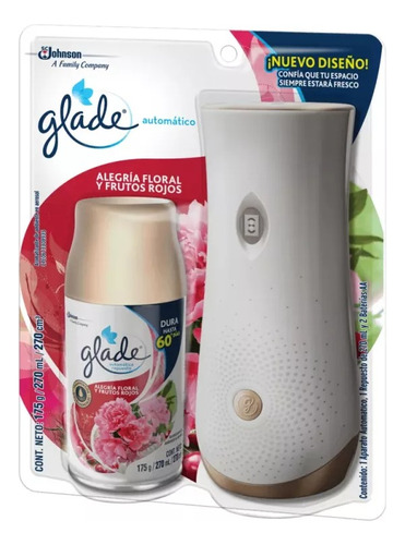 Ambientador Glade Automatico (aparato + 3 Repuestos)