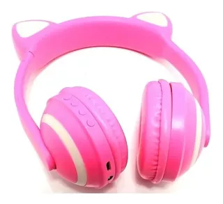 Fone De Ouvido Headphone Orelha De Gato Bluetooth P2 Led