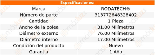 (1) Polea Guía Accesorios Tracker 2.0l 4 Cil 99/03