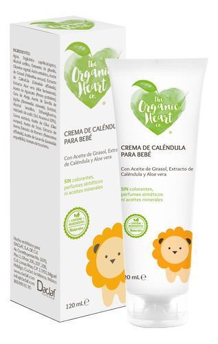 Crema De Caléndula Para Bebé The Organic Heart