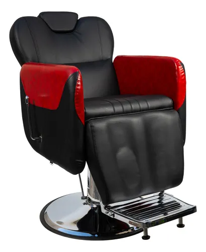 Sillon Barbero Barberia Sillon De Peluqueria Milan Con Rojo