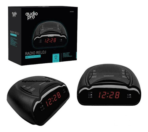 Radio Reloj Despertador Led Doble Alarma Radio O Timbre 220v