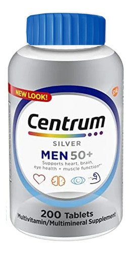 Centrum Silver Multivitaminico Hombre 50+ 200 Tabletas