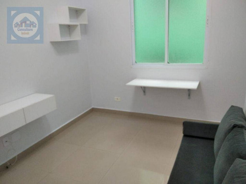Imagem 3 de 22 de Kitnet Com 1 Dormitório À Venda, 26 M² Por R$ 202.000,00 - José Menino - Santos/sp - Kn0745