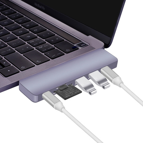 Imagen 4 de 4 de Hub Usb Tipo C, 7 En 1, Para Macbook Pro/ Air