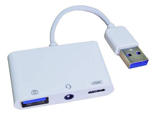 Adaptador Usb Tipo C Hembra Conversor Tarjeta Sonido Externa