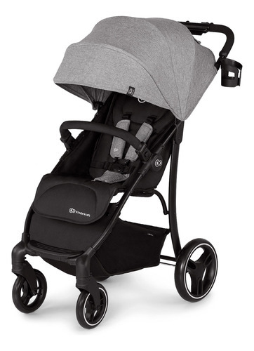 Coche De Bebe Paseo Kinderkraft Trig Gris Cinturon 5 Puntos