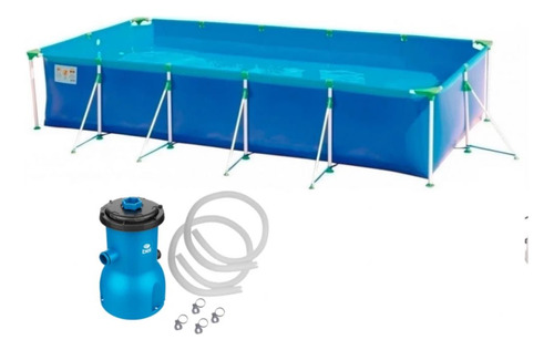 Kit Piscina 7600 L Premium + Bomba Filtrante 110v 3028 L/h