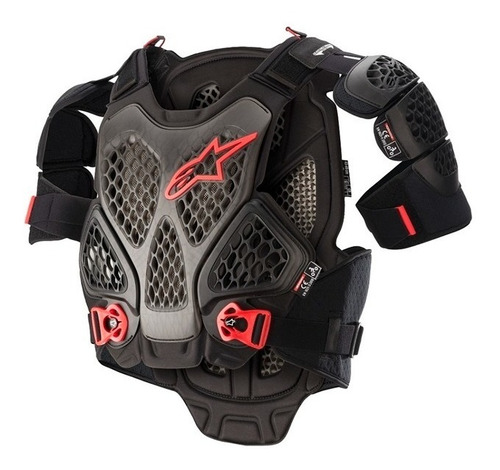 Colete Alpinestars A6 Chest Protector Preto/vermelho Novo