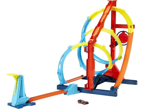 Juego De Pistas Ciclon De Hot Wheels Y Auto 