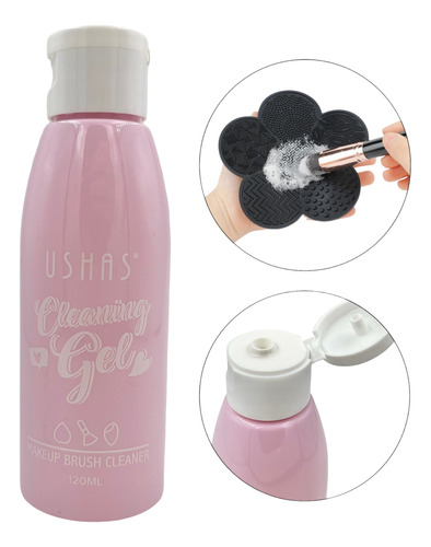 Gel Líquido Limpiador Para Brochas De Maquillaje Ushas