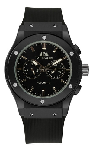 Reloj Mecánico De Cuero Automático Paulareis Para Hombre