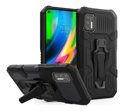 Estuche Antichoque Armor Bracket Para Motorola Moto G9 Plus