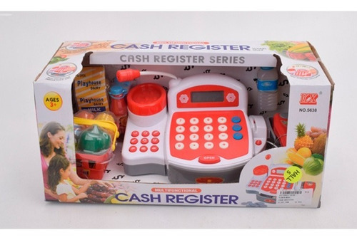 Caja Registradora Cash Register Rojo 1075982 E.full