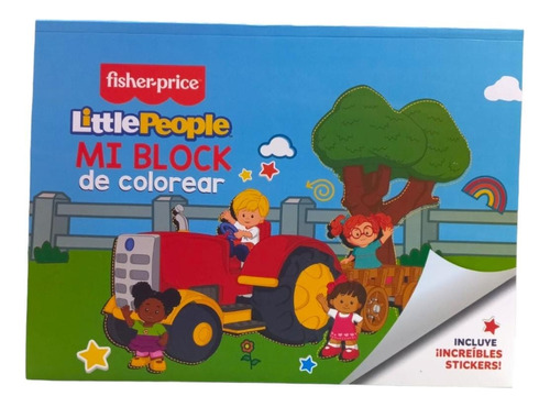Libros Mi Block De Colorear Little People Fisher Price