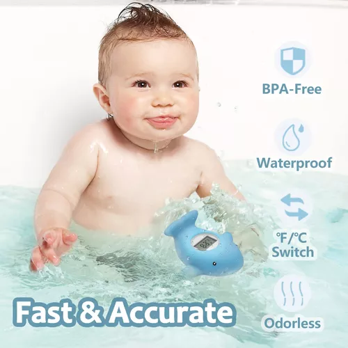 Termómetro de baño para bebés, juguete de baño flotante para niños