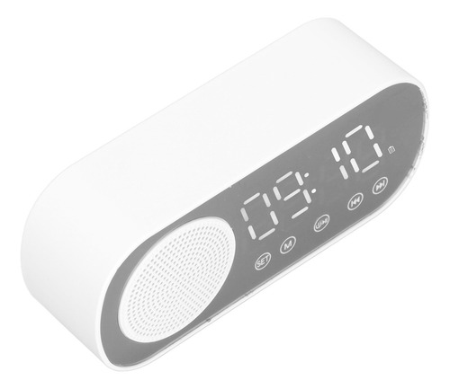 Reloj Despertador Digital Reloj De Espejo Con Altavoz