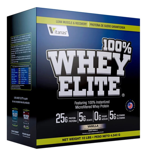 100% Whey Elite - 10lb- Vitanas- Invi - Kg a $95000