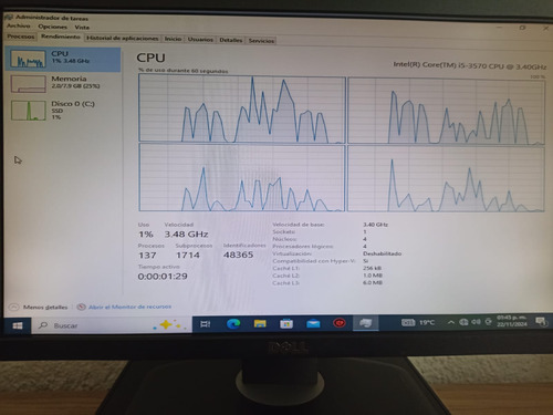 Computadora Hp Core I5 Ram 8gb Monitor Incluido Ssd 120 Gb (Reacondicionado)