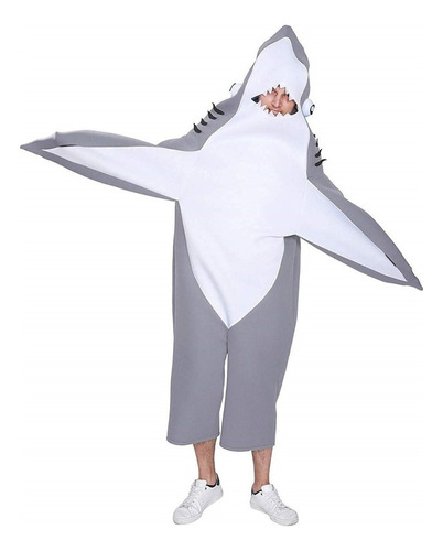 Adult Shark Costume Party Animal Dress 1