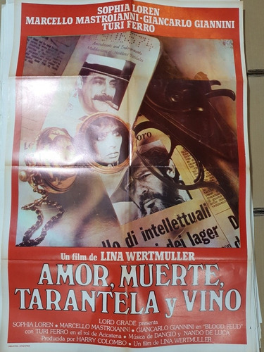 Afiche Cine Original-nuevo-1109- Amor Muerte-tarantela Y ...