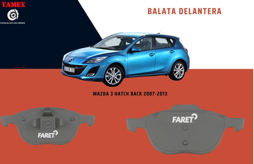 Balata Delanter Mazda 3 Hatch Back 2007