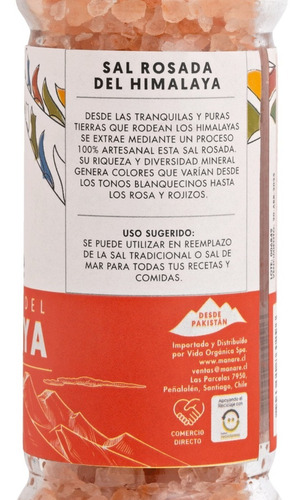 Imagen 4 de 4 de Sal Rosada Del Himalaya Molinillo 110g