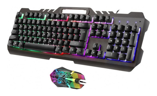 Combo Teclado Y Mouse Gamer Limeide T21 Retroiluminado