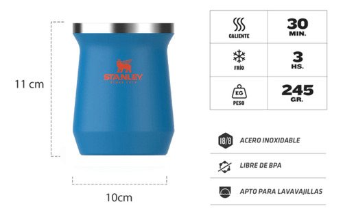 Combotermo Stanley System Original 1.2 Litros + Mate Azure F