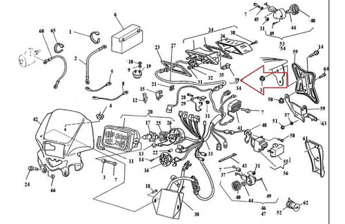 Lâmpada Lanterna Traseira Husqvarna Te410/610 Original