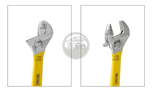 Llave Francesa Profesional 10 PuLG Cromada Con Grip Uyustool