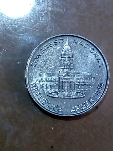Moneda De Argentina De 1 Peso Del Año 1984