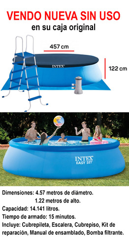 Pileta Intex Nueva - La Mas Grande De Todas
