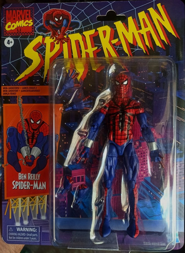 Spiderman Ben Reilly Marvel Legends Retro Hasbro Figura