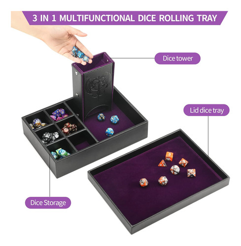 Juego De Torre Y Bandeja De Dados Grajar, Dungeon And Dra...