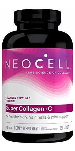 Súper Colágeno + Vita C  6000 Mg Neocell 250 Tabletas Usa