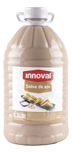 Salsa Ajo Garrafa 3000g Innoval Cj 4 - g a $11