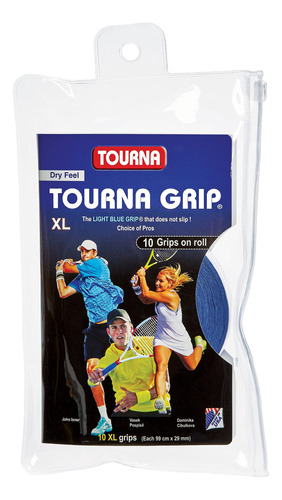 Tourna Grip Xl - Agarre De Tenis Original Dry Feel - Paquete