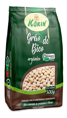Grão De Bico Korin Orgânico Pacote 500g
