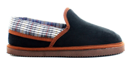 Cabrales Pantufla Slip On Negro/camel Para Hombre 78530