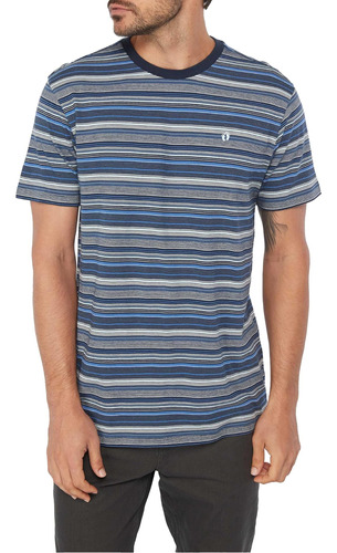 Hang Ten Knits Para Hombre - Camiseta Marina Ss En Azul Mari