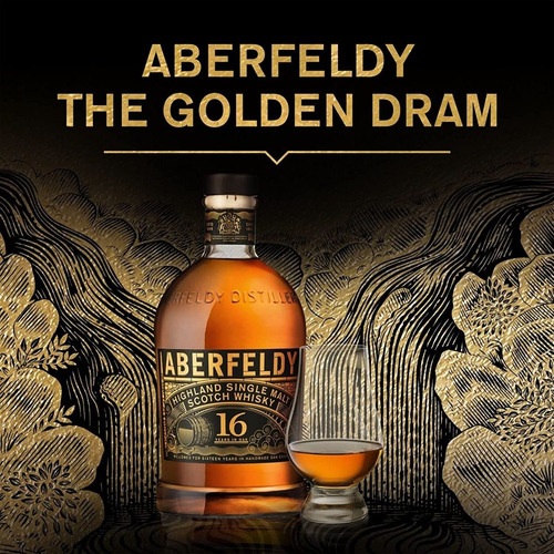 Imagen 6 de 6 de Whisky Single Malt Aberfeldy 16 Años 750ml En Estuche