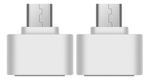 2x Usb 2.0 A A Micro B Convertidor Otg Cable Adaptador Para