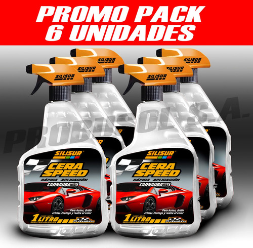 Silisur Cera Speed Gatillo 1lt C/carnauba Wax Pack 6u